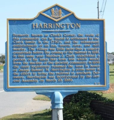 Harrington Marker image. Click for full size.