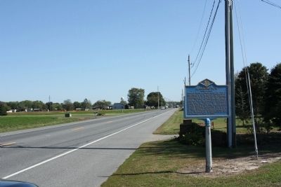 Harrington Marker, looking east along Vernon Road image. Click for full size.