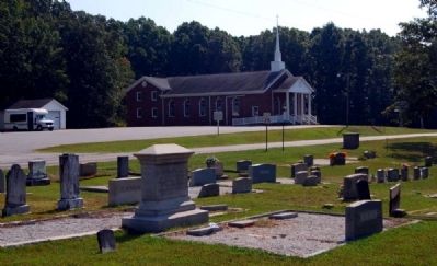 Broadmouth Baptist Church, Cemetery, and Marker image. Click for full size.
