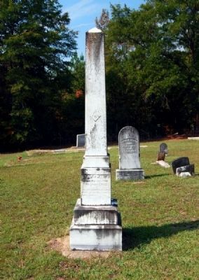 Rev. William P. Martin Tombstone<br>First Minister of<br>Broadmouth Baptist Church 1837-1877 image. Click for full size.
