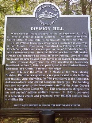 Division Hill Marker image. Click for full size.