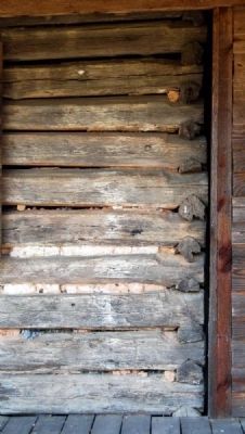 Obediah Shirley House -<br>Original Log Cabin Joints image. Click for full size.
