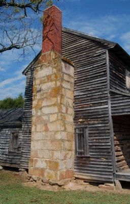 Obediah Shirley House -<br>South Chimney image. Click for full size.