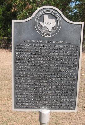 Butler Soldiers' Homes, C.S.A. Marker image. Click for full size.