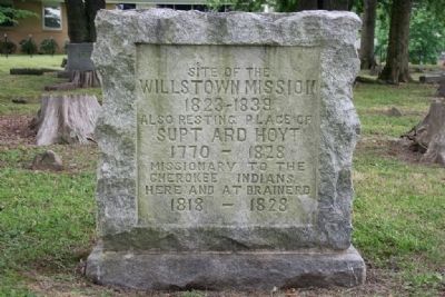 Site of the Willstown Mission Marker image. Click for full size.