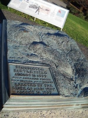 Topographical Map of the Bennington Battlefield image. Click for full size.