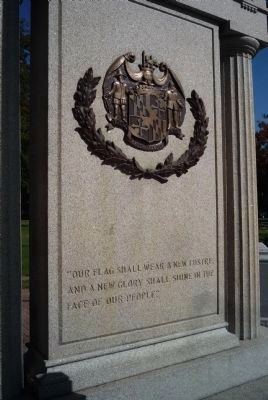 Havre de Grace War Memorial, south face image. Click for full size.