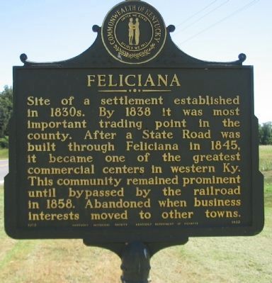 Feliciana Marker image. Click for full size.