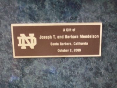 Dedication plaque on side of marker image. Click for full size.