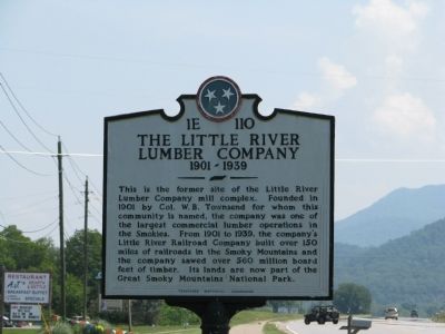 The Little River Lumber Company Marker image. Click for full size.