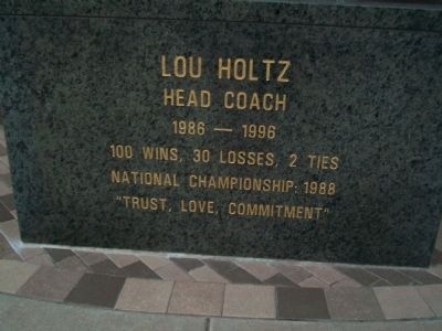 Lou Holtz Marker image. Click for full size.