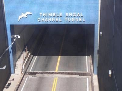 Bay Bridge Thimble Shoal Channel Tunnel entrance, south side image. Click for full size.