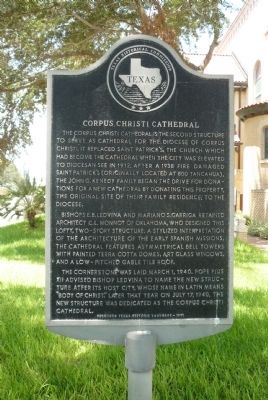 Corpus Christi Cathedral Marker image. Click for full size.
