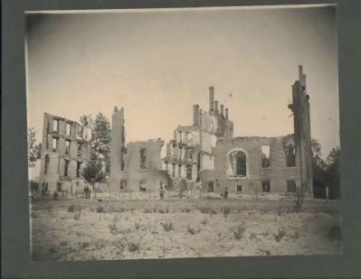 Ingleside Seminary Burned Building. Click for full size. Ingleside Seminary Burned Building image. Click for full size.