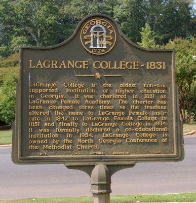 LaGrange College – 1831 Marker image. Click for full size.