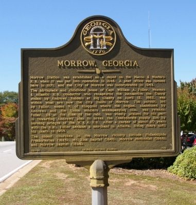 Morrow, Georgia Marker image. Click for full size.