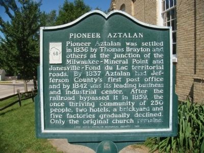 Pioneer Aztalan Marker image. Click for full size.