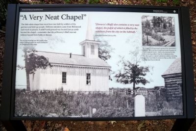"A Very Neat Chapel" Marker. Click for full size. "A Very Neat Chapel" Marker image. Click for full size.