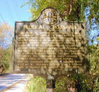 Federal Crossings Marker. Click for full size. Federal Crossings Marker image. Click for full size.