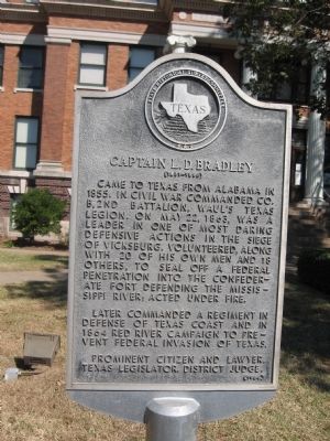 Captain L.D. Bradley Marker image. Click for full size.