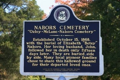 Nabors Cemetery Marker image. Click for full size.
