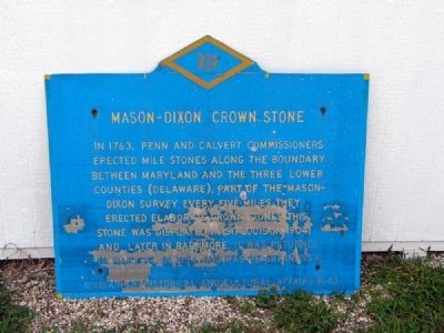 Mason-Dixon Crownstone Marker - Old image. Click for full size.