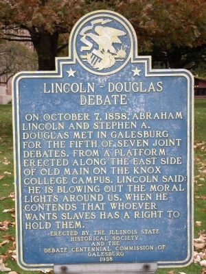 Lincoln-Douglas Debate Marker image. Click for full size.