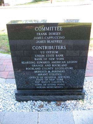 Stony Point Veterans Monument image. Click for full size.