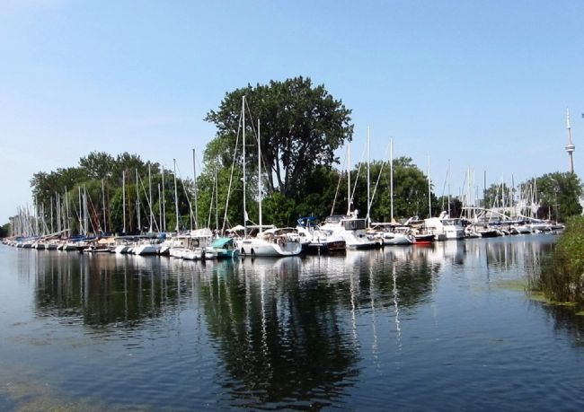 The Royal Canadian Yacht Club - partial view of the marina from the marker image. Click for full size.