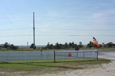 Indian River Life-Saving Station Marker and Rehoboth Bay, seen in background image. Click for full size.