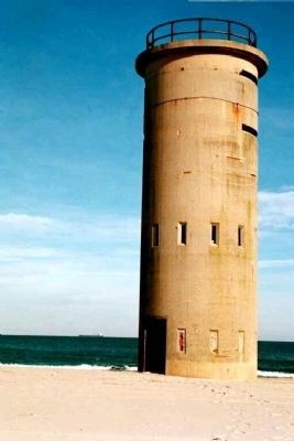 Indian River Life-Saving Station, nearby is one-time Coastal Defense Watch Tower image. Click for full size.