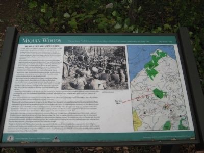 Miquin Woods Marker image. Click for full size.