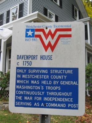 Davenport House Marker. Click for full size. Davenport House Marker image. Click for full size.