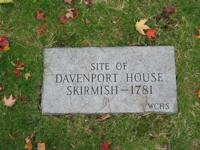 Marker set into the Front Lawn. Click for full size. Marker set into the Front Lawn image. Click for full size.