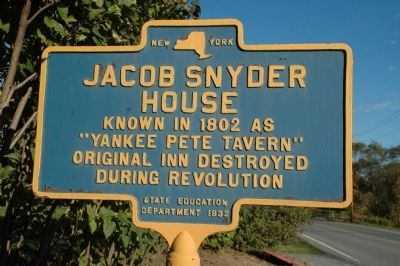 Jacob Snyder House Marker image. Click for full size.