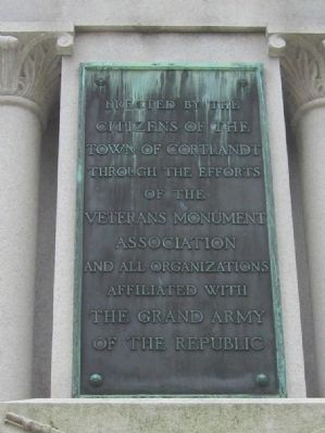 Bronze Plaque on North Side image. Click for full size.