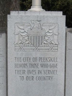 Peekskill Veterans Memorial image. Click for full size.
