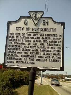 City of Portsmouth Marker. Click for full size. City of Portsmouth Marker image. Click for full size.