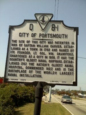 City of Portsmouth Marker image. Click for full size.