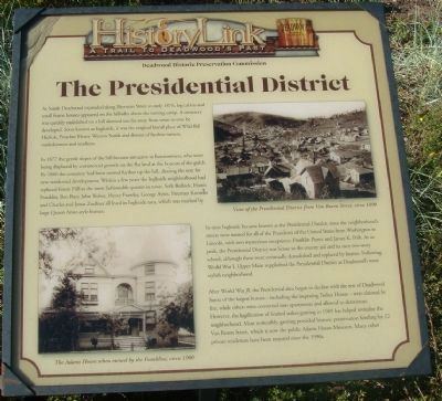 The Presidential District Marker image. Click for full size.