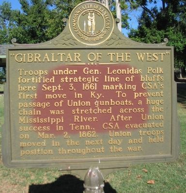 "Gibraltar of the West" Marker. Click for full size. "Gibraltar of the West" Marker image. Click for full size.