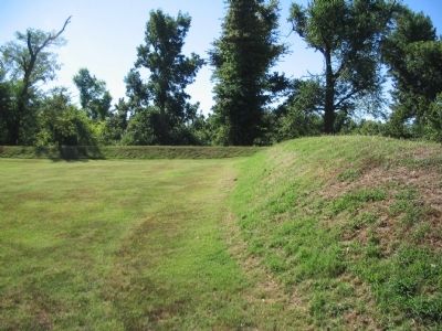Interior of Restored Earthworks. Click for full size. Interior of Restored Earthworks image. Click for full size.