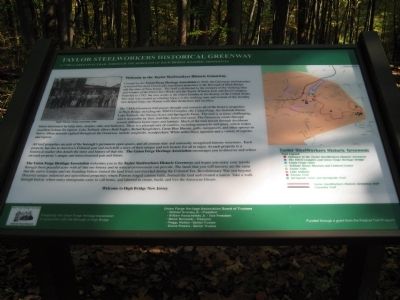 Taylor Steelworkers Historic Greenway Marker image. Click for full size.