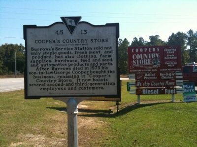 Marker and Cooper's Country Store Sign image. Click for full size.
