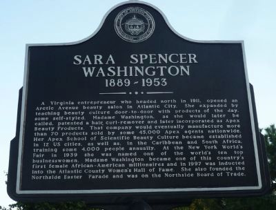 Sara Spencer Washington Marker. Click for full size. Sara Spencer Washington Marker image. Click for full size.