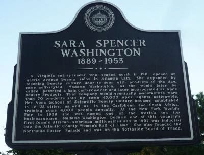 Sara Spencer Washington Marker image. Click for full size.