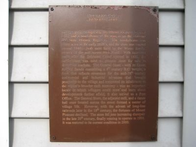Mount Pleasant General Store Marker image. Click for full size.