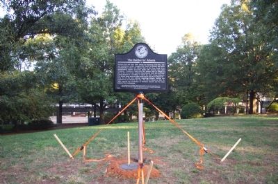 The Battles for Atlanta Marker. Click for full size. The Battles for Atlanta Marker image. Click for full size.