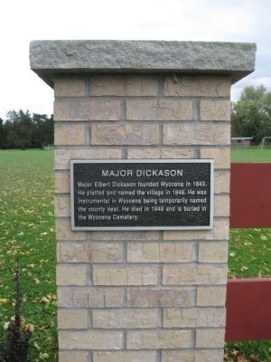 Major Dickason Marker image. Click for full size.