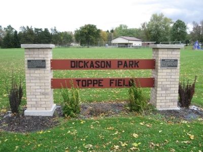 Major Dickason / Erhardt Toppe Marker. Click for full size. Major Dickason / Erhardt Toppe Marker image. Click for full size.